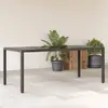 Image de VIDAXL Table de jardin - Résine Tressée
