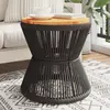 Image de vidaXL Table basse 45x44 cm - Bois d'acacia