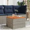Image de vidaXL Table de jardin 55x55x37 cm - Gris et marron
