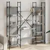 Image de vidaXL Bibliothèque - Sonoma gris 166,5 cm