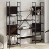 Image de vidaXL Bibliothèque chêne marron