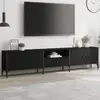 Image de vidaXL Meuble TV - Noir bois d'ingénierie