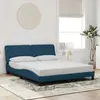 Image de vidaXL Cadre de lit sans matelas bleu 160x200 cm velours