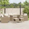 Image de vidaXL Salon de jardin 6 pcs beige