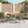 Image de VIDAXL Ensemble à manger 5 pcs - Gris