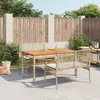 Image de vidaXL Ensemble à Manger de Jardin 3 pcs - Beige