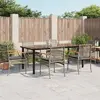 Image de VIDAXL Ensemble à manger 7 pcs gris rotin
