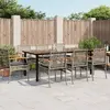 Image de vidaXL Ensemble à manger de jardin - Gris