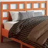 Image de vidaXL Tête de lit cire marron 135 cm bois massif de pin