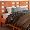 Image de vidaXL Tête de lit cire marron 135 cm bois massif de pin
