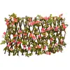 Image de VidaXL Treillis de lierre artificiel extensible - Rose foncé 180x20 cm