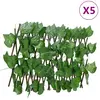 Image de vidaXL Treillis feuille de vigne artificiel 5pcs