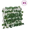 Image de vidaXL Treillis de feuille de vigne artificiel extensible 5 pcs