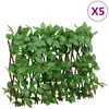 Image de VIDAXL Treillis lierre artificiel 5 pcs - Vert
