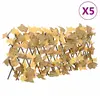 Image de vidaXL Treillis Feuille Érable Artificiel Extensible 5 pcs