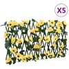 Image de vidaXL Treillis de lierre artificiel extensible 5 pcs Jaune