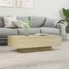 Image de vidaXL Table basse chêne sonoma 100x49,5x31 cm bois d'ingénierie