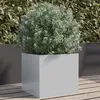 Image de vidaXL Jardinière argenté 32x30x29 cm acier galvanisé
