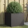 Image de vidaXL Jardinière Acier Noir