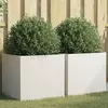 Image de VIDAXL Jardinières 2 pcs 49x47x46 cm Blanc
