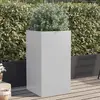 Image de vidaXL Jardinière Argenté 42x38x75 cm Acier Galvanisé