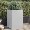 Image de vidaXL Jardinière argenté 52x48x75 cm acier galvanisé
