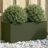 Image de vidaXL Jardinière vert olive 62x30x29 cm