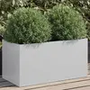 Image de Jardinière vidaXL argenté 62x30x29 cm acier galvanisé