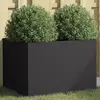 Image de VIDAXL Jardinière - Noir 62x47x46 cm Acier