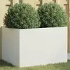 Image de VidaXL Jardinière - Acier blanc