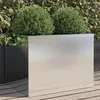 Image de vidaXL Jardinière argenté 62x47x46 cm acier inoxydable