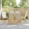 Image de vidaXL Chaises inclinables jardin lot de 6