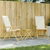 Image de vidaXL Ensemble de bistro pliante 3 pcs - Bambou