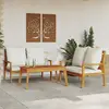Image de vidaXL Salon de jardin 3 pcs - Bois d'acacia