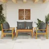 Image de Salon de jardin vidaXL 5 pièces acacia