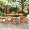 Image de vidaXL Chaises pliables de jardin - Acacia massif gris foncé lot de 6