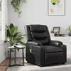 Image de vidaXL Fauteuil de massage - Noir similicuir