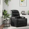 Image de vidaXL Fauteuil Inclinable Similicuir Noir