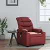 Image de vidaXL Fauteuil massif - Rouge bordeaux