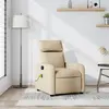 Image de vidaXL Fauteuil de massage inclinable - Crème tissu