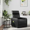 Image de VIDAXL Fauteuil de massage - Noir similicuir