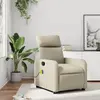 Image de vidaXL Fauteuil inclinable de massage - Crème