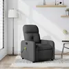 Image de vidaXL Fauteuil de massage - Gris foncé tissu