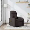 Image de vidaXL Fauteuil de massage inclinable - Marron foncé