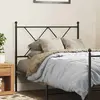 Image de vidaXL Tête de lit de remplacement métal noir 90 cm