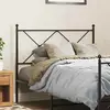 Image de vidaXL Tête de lit de remplacement métal noir 100 cm