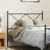 Image de vidaXL Tête de lit de remplacement métal noir 107 cm