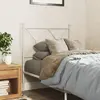 Image de vidaXL Tête de lit de remplacement métal blanc 80 cm