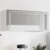 Image de vidaXL Armoire murale de cuisine avec portes coulissantes inox