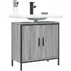 Image de VidaXL Armoire lavabo - Sonoma gris